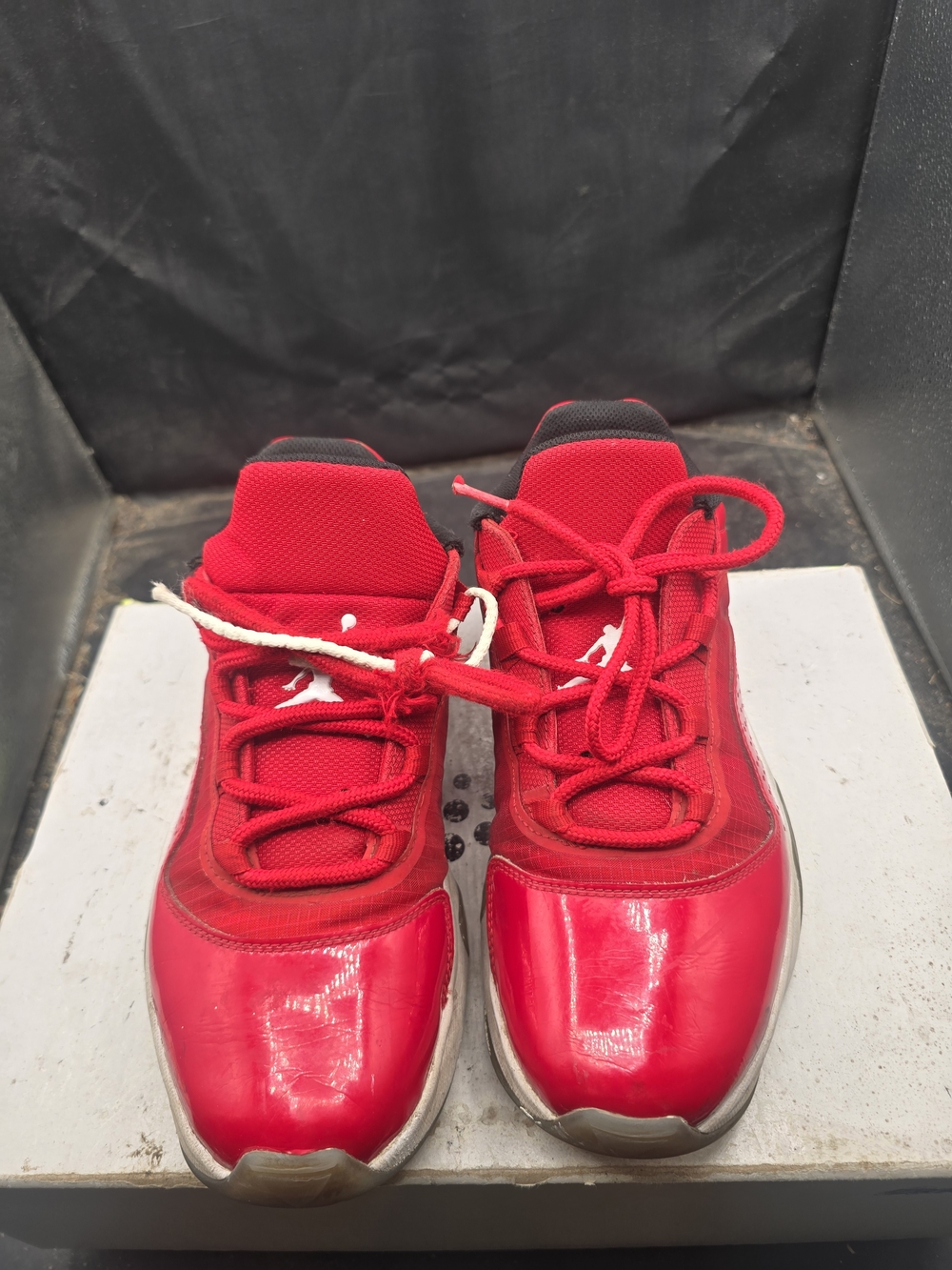 Jordan Kids Bright Red Low-Top Sneakers